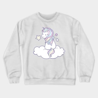 Unicorn on the Cloud Crewneck Sweatshirt